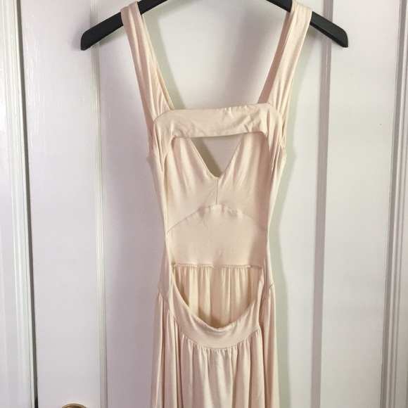 Long cream cotton dress - Picture 3 of 7